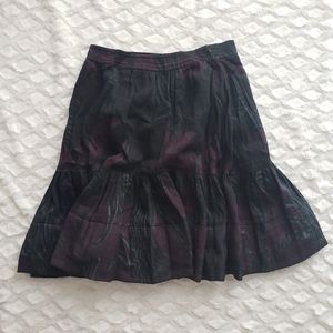 Cynthia Rowley Black Floral Skirt
